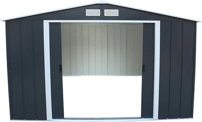 Duramax - Caseta Jardín - Eco Alcoy 10x12 - Metal - Color Gris Antracita_3