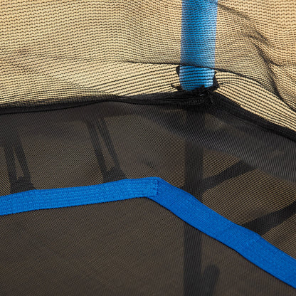 Homcom Cama Elástica Infantil De Jardín 122x111x190 Cm Carga 50 Kg Negro Y Azul_4