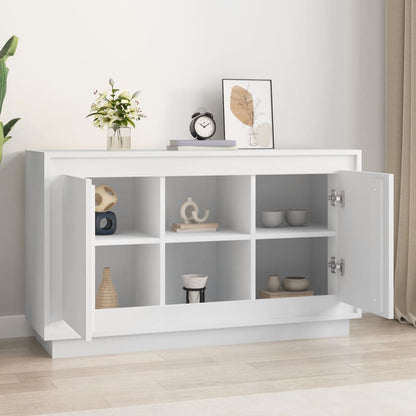Aparador De Madera Contrachapada Blanco 102x35x60 Cm / Vetonek_2