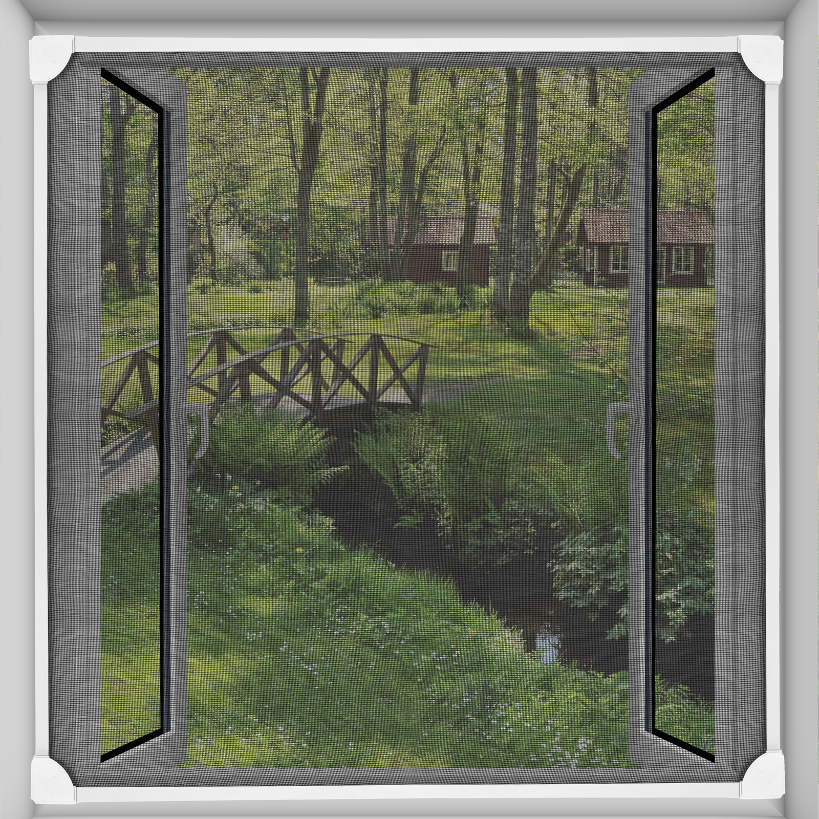 Mosquitera Para Ventana Max 100 X 120 Cm Magnética Pvc Flexible Blanco_2