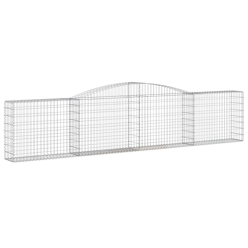 Cestas De Gaviones 20 Uds Forma De Arco Hierro 400x30x80/100 Cm_2