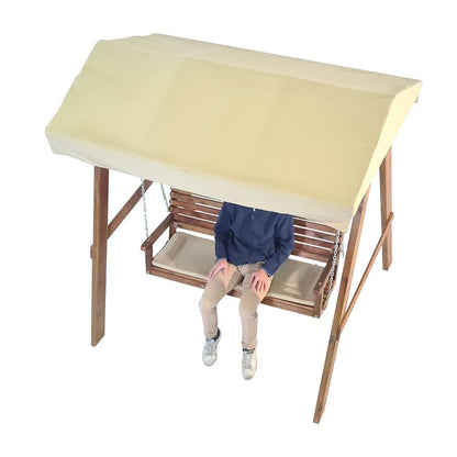 Balancin De Jardin Masgames Elna L Con Techo De Lona Con Cojin En El Banco.