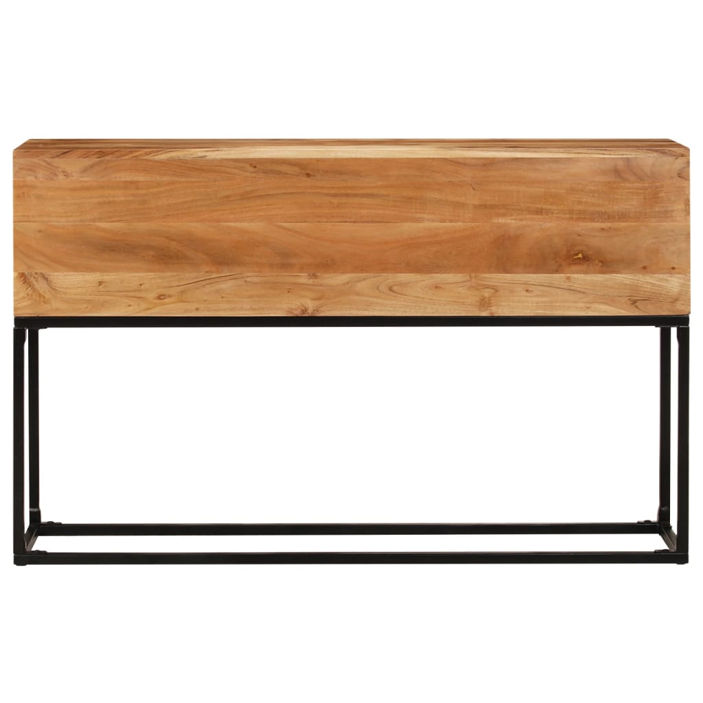 Mesa Consola De Madera Maciza De Acacia 120x30x75 Cm_0