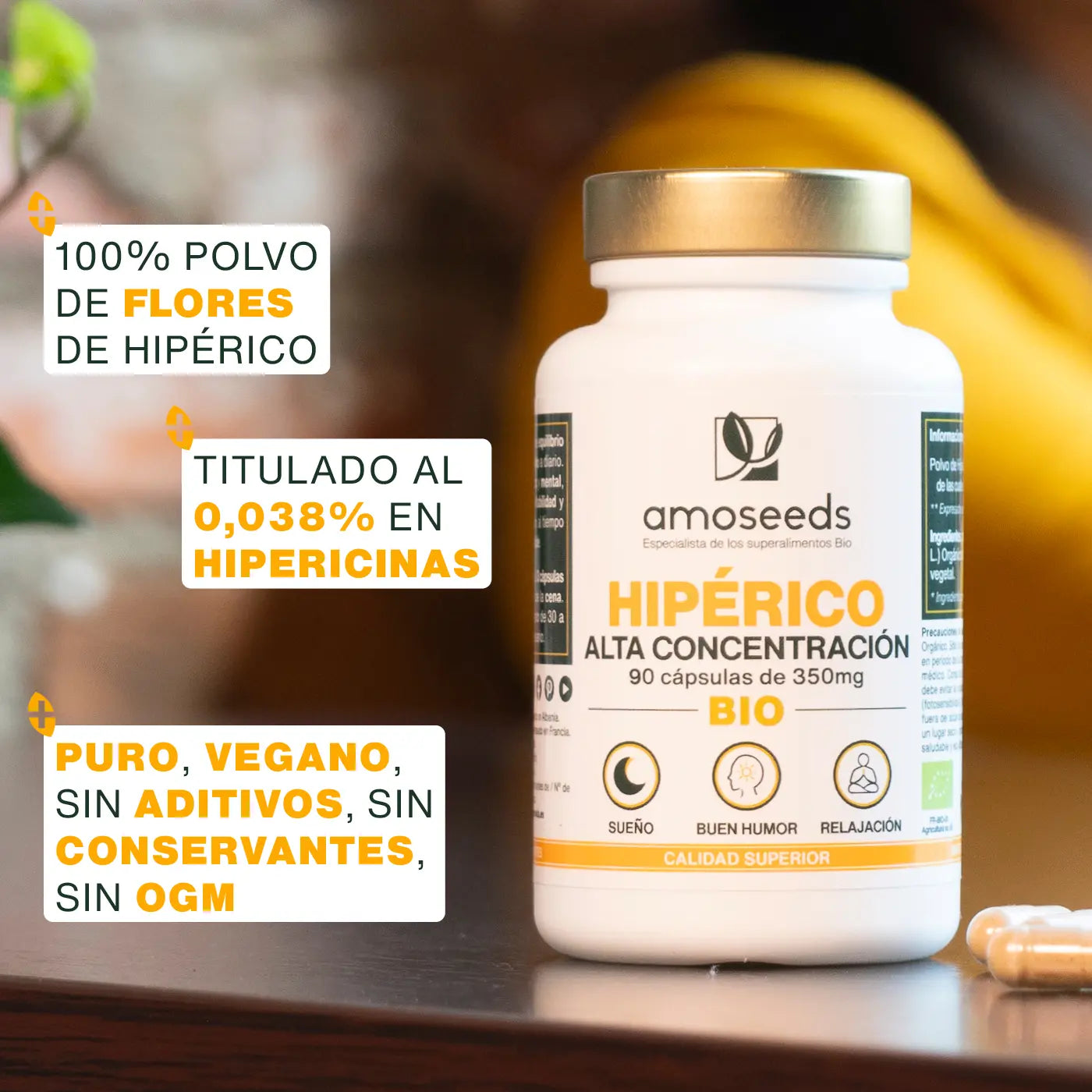 Hipérico Bio, Alta Concentración | 90 Cápsulas_3
