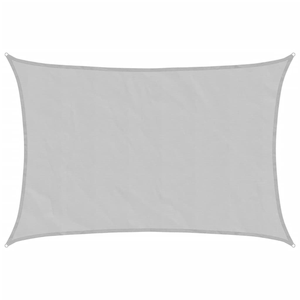 Vidaxl Toldo De Vela Poliéster Oxford 100% Gris Claro 4,5x3,5 M_0