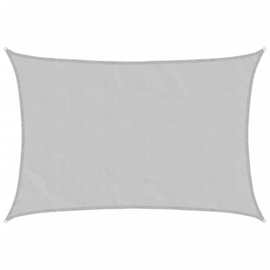 Vidaxl Toldo De Vela Poliéster Oxford 100% Gris Claro 4,5x3,5 M_0