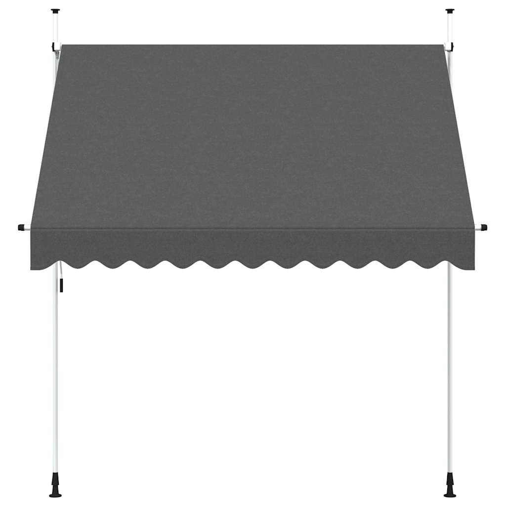 Toldo Retráctil De Operación Manual Antracita 250 Cm_2