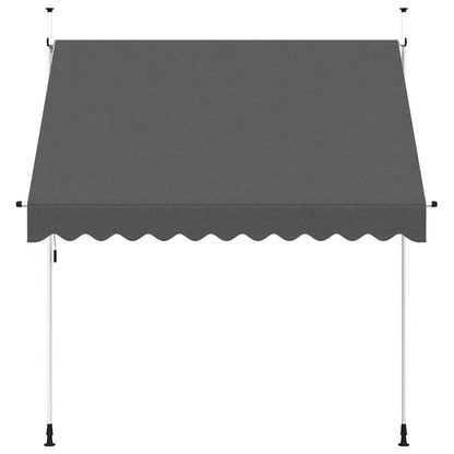 Toldo Retráctil De Operación Manual Antracita 250 Cm_2