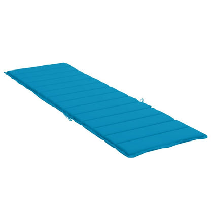 Vidaxl Cojín De Tumbona De Tela Oxford Azul 200x60x3 Cm_3