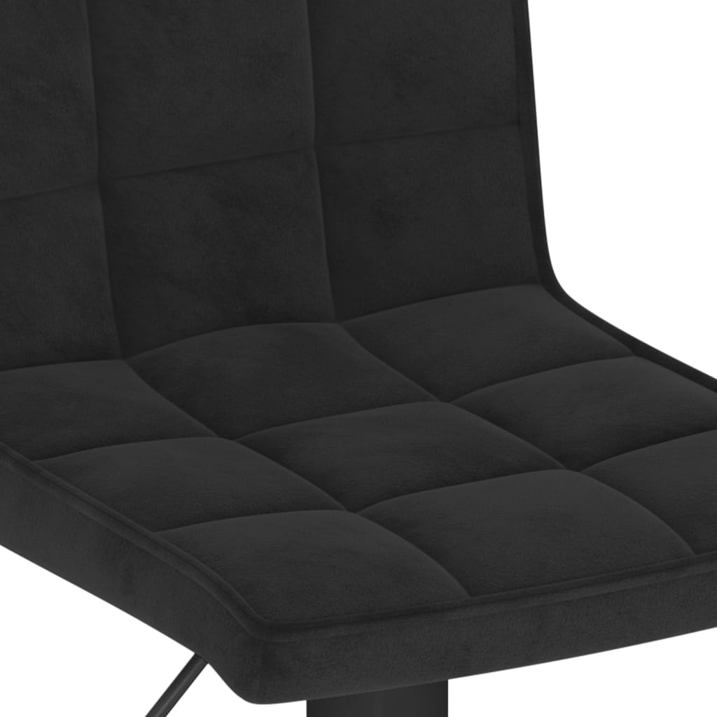 Taburete De Cocina De Terciopelo Negro_5