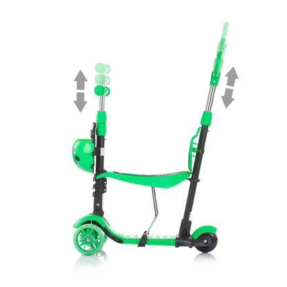 Patinete Infantil Con Manillar Parental Kiddy Evo Lime_1
