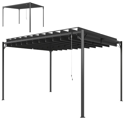 Outsunny Pérgola De Jardín 3x4 M_0