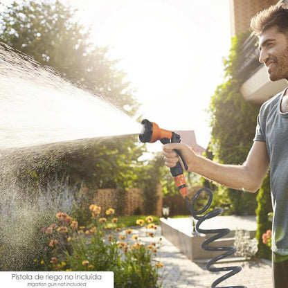 Manguera Riego Jardin Autoenroscable Con Set Riego 15 Metros_2