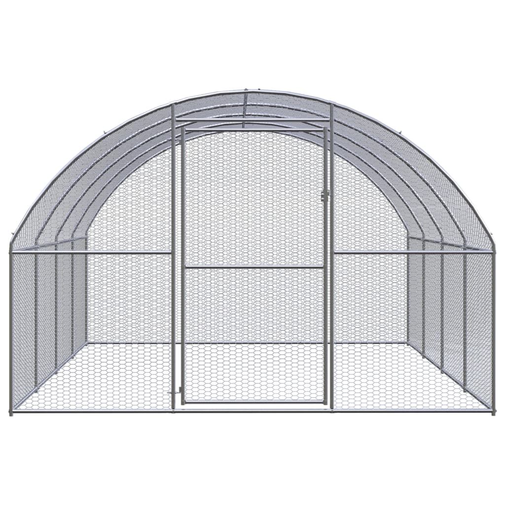 Vidaxl Gallinero De Exterior De Acero Galvanizado 3x4x2 M_1