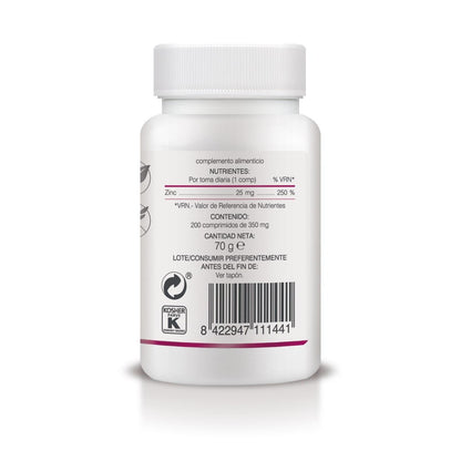 Zinc de Liberación Sostenida Soria Natural 200 comprimidos