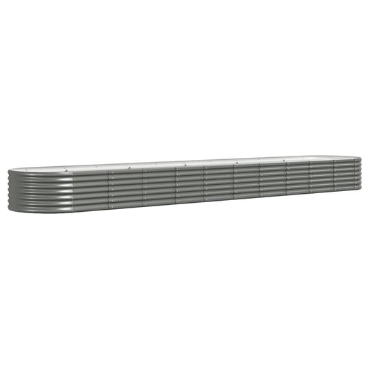 Jardinera Arriate Acero Galvanizado Gris 440x80x36 Cm_0