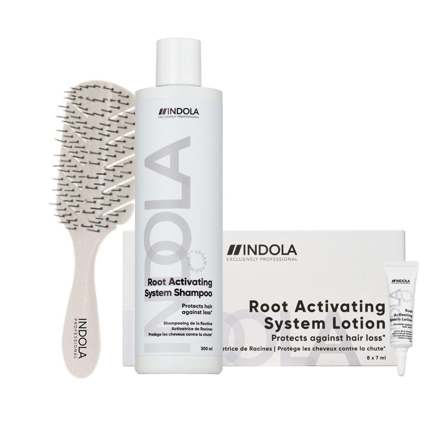 Indola Pack Anticaída Profesional Con Champú 300ml + 8 Ampollas Activadoras 7ml_0