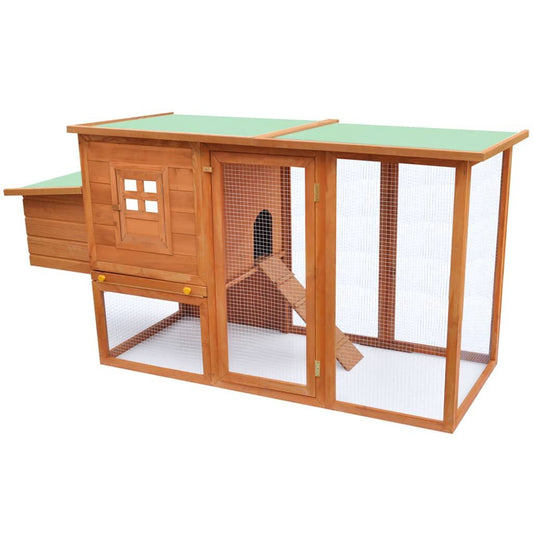 Vidaxl Gallinero De Madera Con 1 Jaula Para Huevos_0
