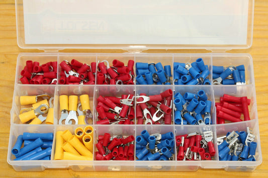 Kit De 300 Conectores Eléctricos, Terminales Faston Macho Hembra En Caja_0