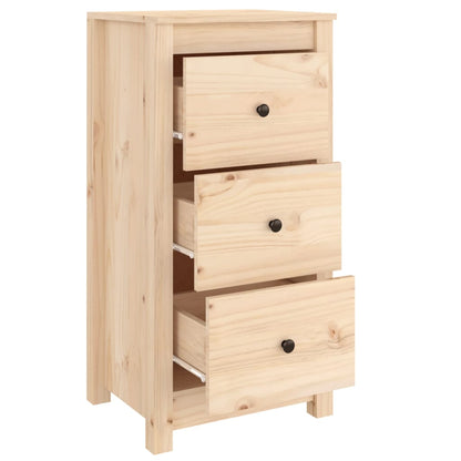 Aparador De Madera Maciza De Pino 40x35x80 Cm / Vetonek_3