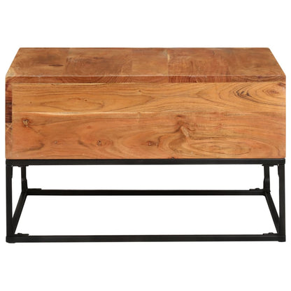 Mesa De Centro Madera Maciza De Acacia 68x68x41 Cm_0