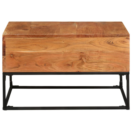 Mesa De Centro Madera Maciza De Acacia 68x68x41 Cm_0