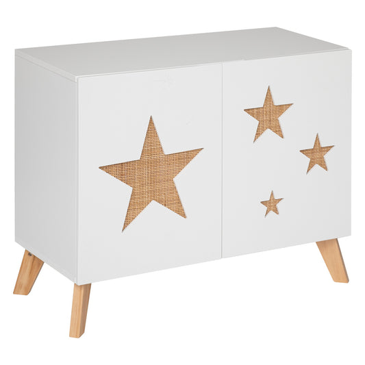 Mueble De Almacenaje Infantil estrella,blanco, 65x79 Cm_0