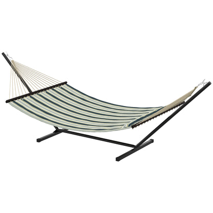 Outsunny Hamaca Con Soporte Almohada Desmontable 353x94x115 Cm Verde_4