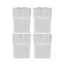 Set De 4 Cubos De Basura Keden Sortibox Para Reciclado, Blanco Roto, Volumen 4x20l