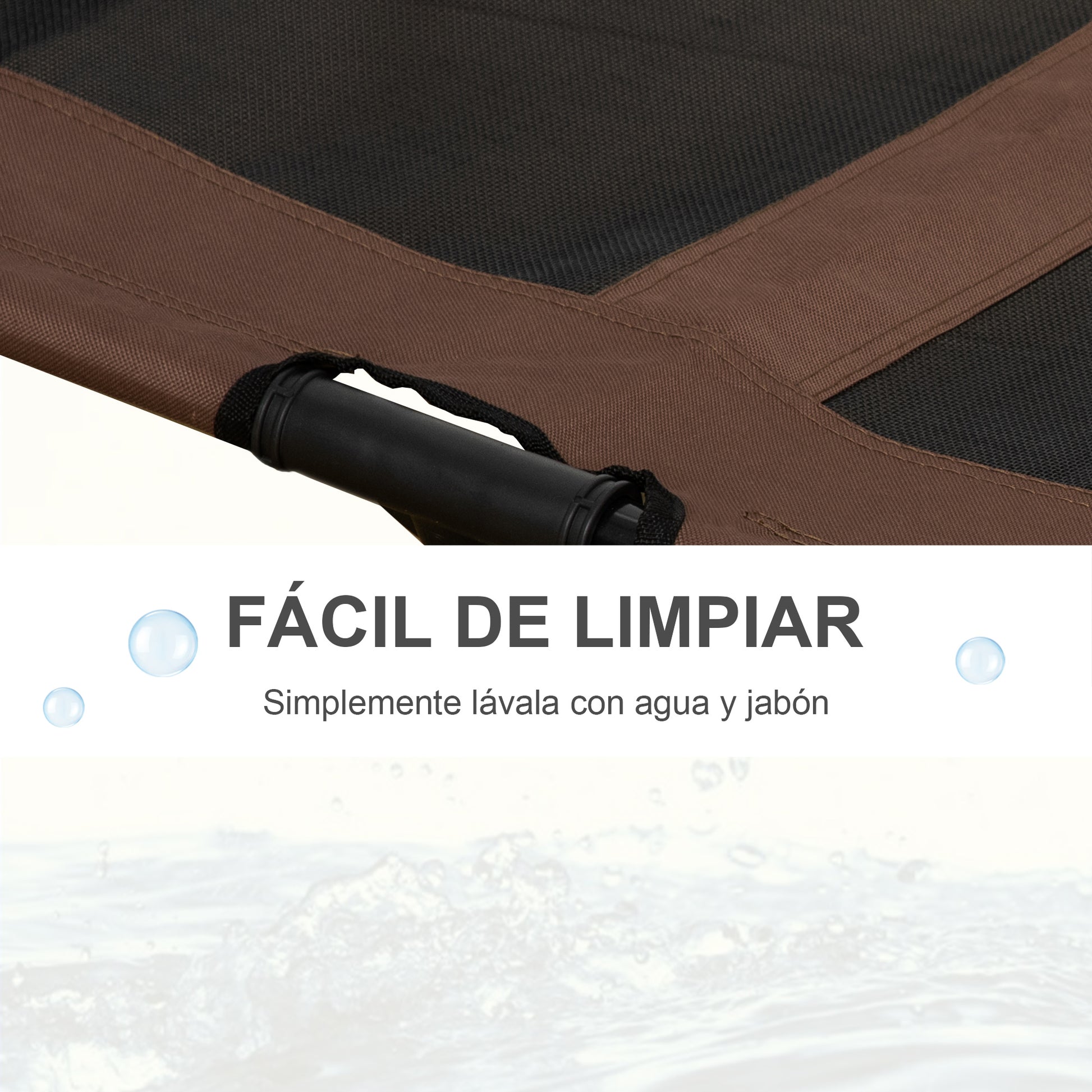 Pawhut Cama Elevada Para Perros Interior Y Exterior 92x76x18 Cm Café_4
