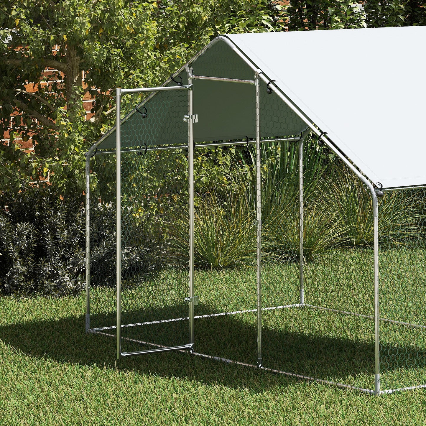 Pawhut Gallinero Para Exterior 3x1,7x1,9 M Con Cubierta Anti-uv E Impermeable_3