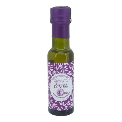 Aceite De Oliva Virgen Extra Macerado Al Ajo Morado 100 Ml Cristal