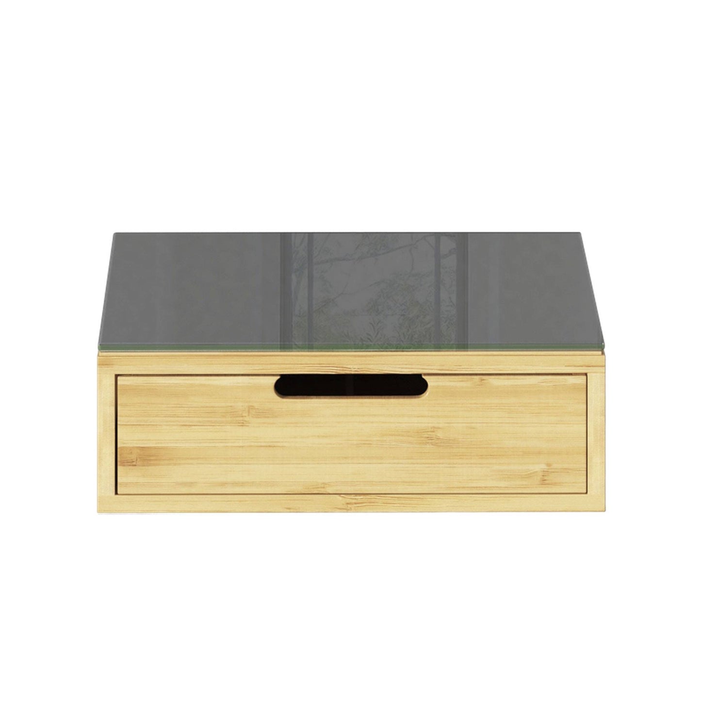 Well Home Portacápsulas Con 2 Cajones En Bambú 30x30x10cm