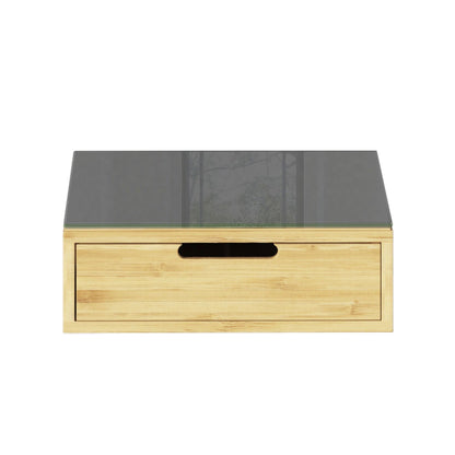 Well Home Portacápsulas Con 2 Cajones En Bambú 30x30x10cm