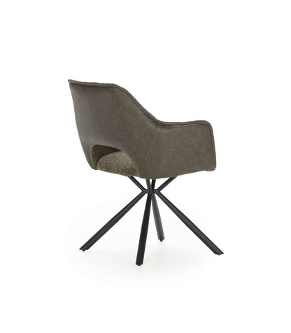 Pack De 2 Sillones Modelo Oliver Tapizado Textil Verde, 81cm(alto) 60cm(ancho) 62cm(largo)_2