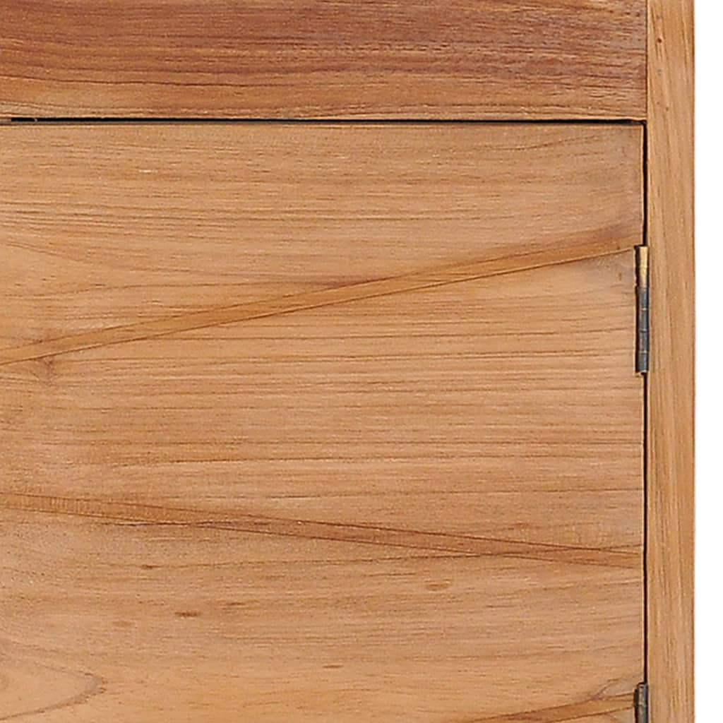 Mesa De Centro De Madera Maciza De Teca 90x50x40 Cm_4