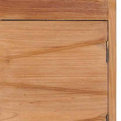 Mesa De Centro De Madera Maciza De Teca 90x50x40 Cm_4