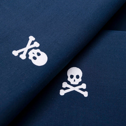 Set Cama (funda Nórdica 155x220cm + Funda Almohada 45x110cm) 100% Algodón 200tc Navy Calaveras Scalpers Home_4