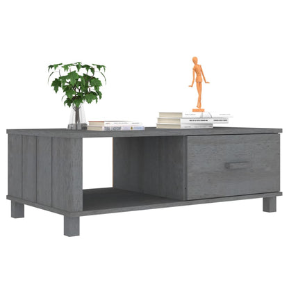 Mesa De Centro Hamar Madera Maciza Pino Gris Oscuro 100x55x35cm_2