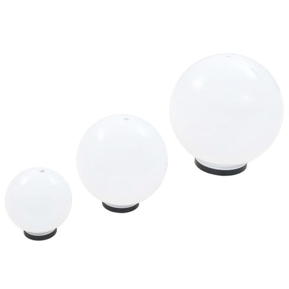Vidaxl Juego De Lámparas De Bola Led 6 Uds Esféricas Pmma 20/30/40 Cm_5