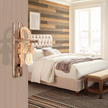Aplique De Pared, Madera , Madera, 9x18x45, Casquillo 1 X E 27 Max 40 W_4