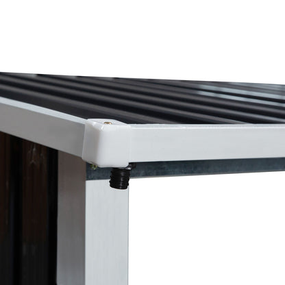 Outsunny Casetilla Para Leña De Acero Galvanizado Para Jardín Exterior_3