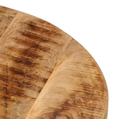Mesa De Centro Hierro Y Madera Maciza De Mango 45x45x40 Cm_4