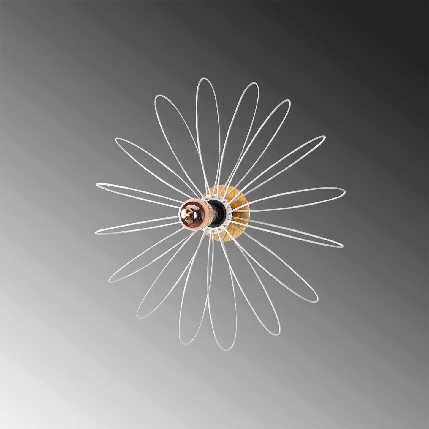 Aplique De Pared, Metal , Blanco, 58x12x58, Casquillo E 27 Max 40 W_2