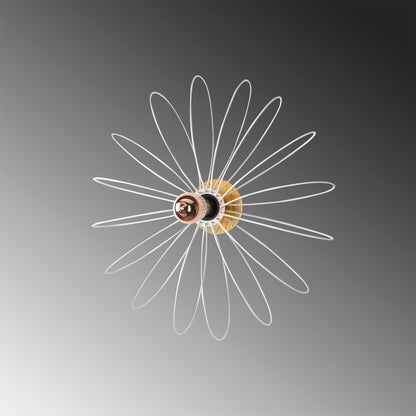 Aplique De Pared, Metal , Blanco, 58x12x58, Casquillo E 27 Max 40 W_2