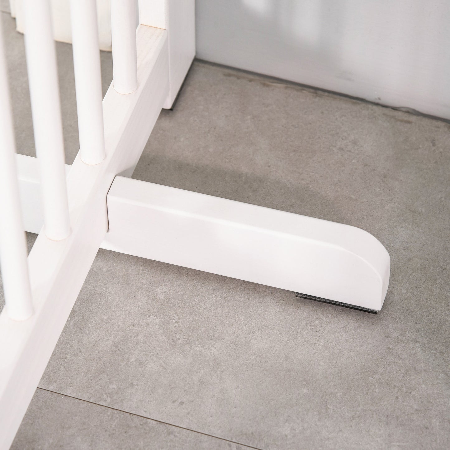 Pawhut Barrera De Seguridad Para Perros Plegable De Madera Con Soporte De Pie_4