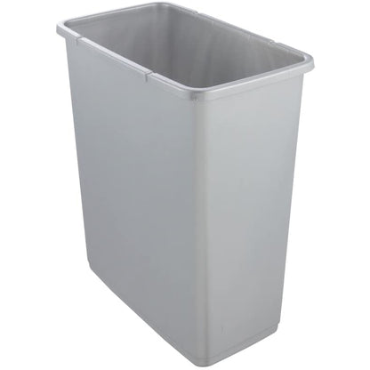 Cubo De La Basura Premium Con Tapa Abatible, Tacto Suave, 25 L, Magne, Plateado_2