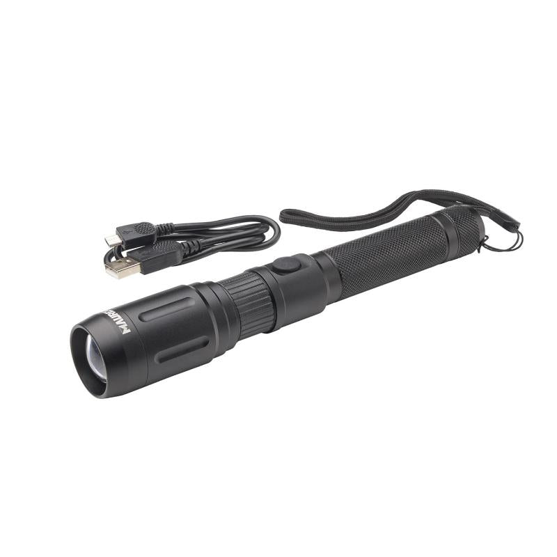 Linterna Led De Mano Con Bateria Recargable Con Función Powerbank ( 2.000 Mah) 500 Lumenes (5 Watt.) Con Función Zoom_0