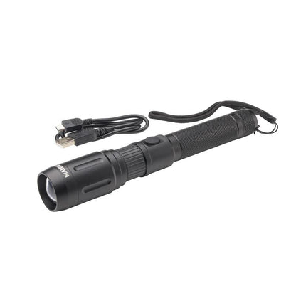 Linterna Led De Mano Con Bateria Recargable Con Función Powerbank ( 2.000 Mah) 500 Lumenes (5 Watt.) Con Función Zoom_0