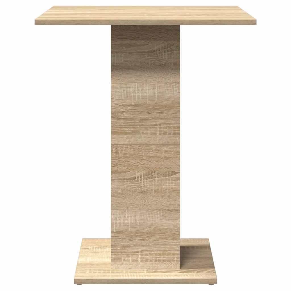 Mesa De Bistró Contrachapada Color Roble Sonoma 60x60x75 Cm_3